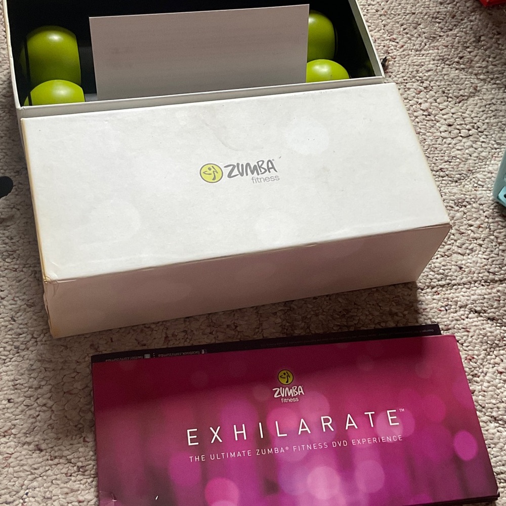 Zumba Fitness Exhilarate DVD Set - Pink and White with Lime Accents